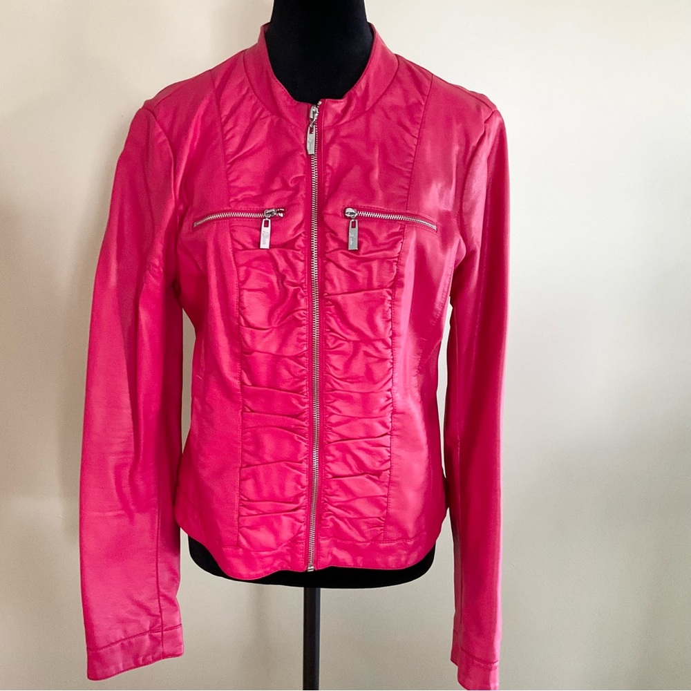Guess‎ Women's Fuchsia Bomber Jacket